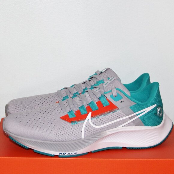 Nike Air Zoom Pegasus 38 Miami Dolphins Football Running Mens 7.5 - Picture 2 of 6